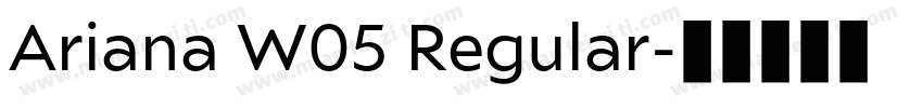 Ariana W05 Regular字体转换